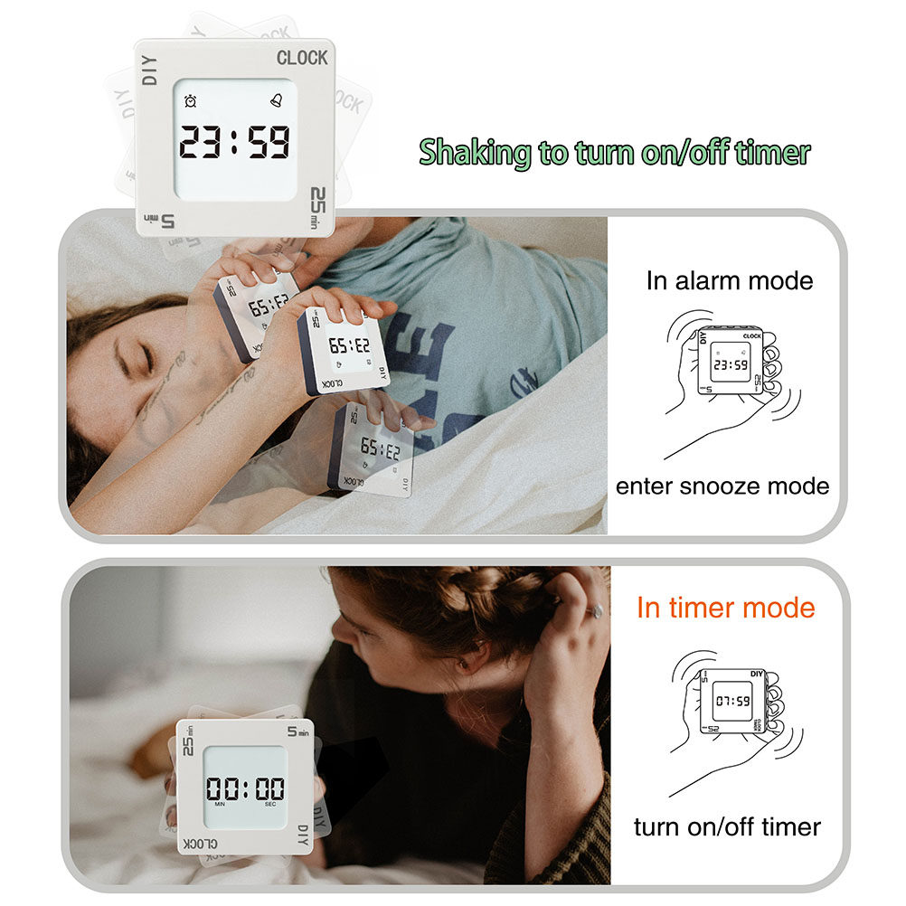 Digital Timer Countdown - Creative Portable Mini Digital Timer Alarm
