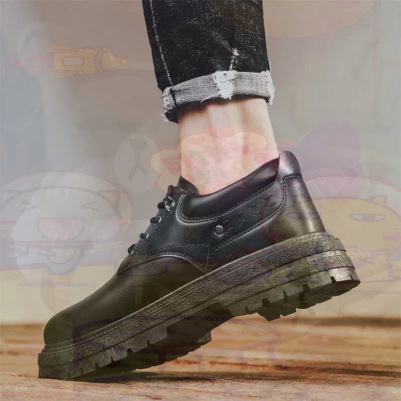 Office Tech Ideas - Dark Natural Leather Fashion Trainers Tennis