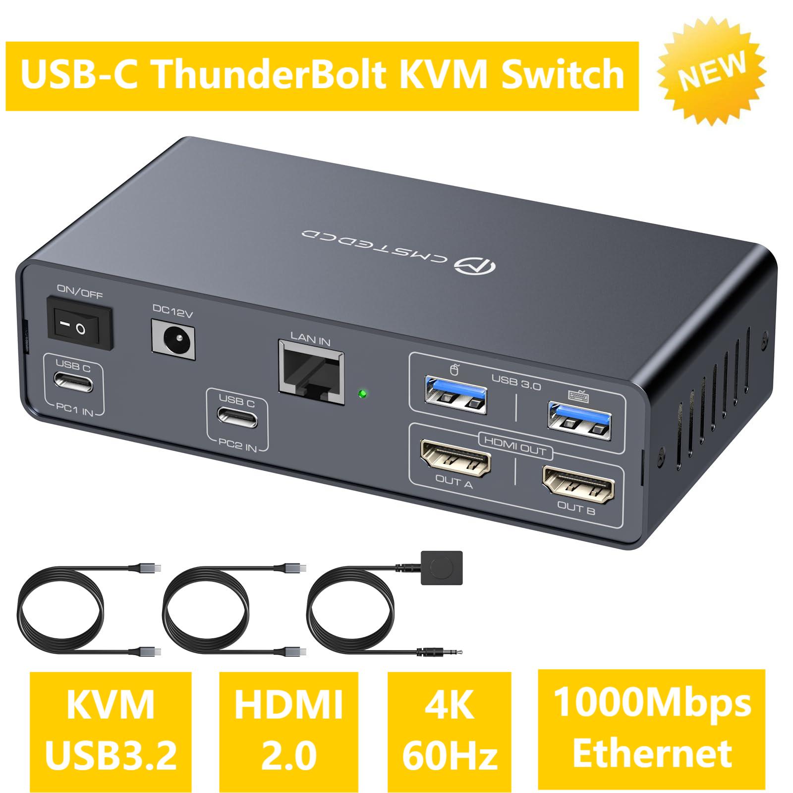 Kvm Switch Dual Monitor - USB C KVM Switch 2 Monitors