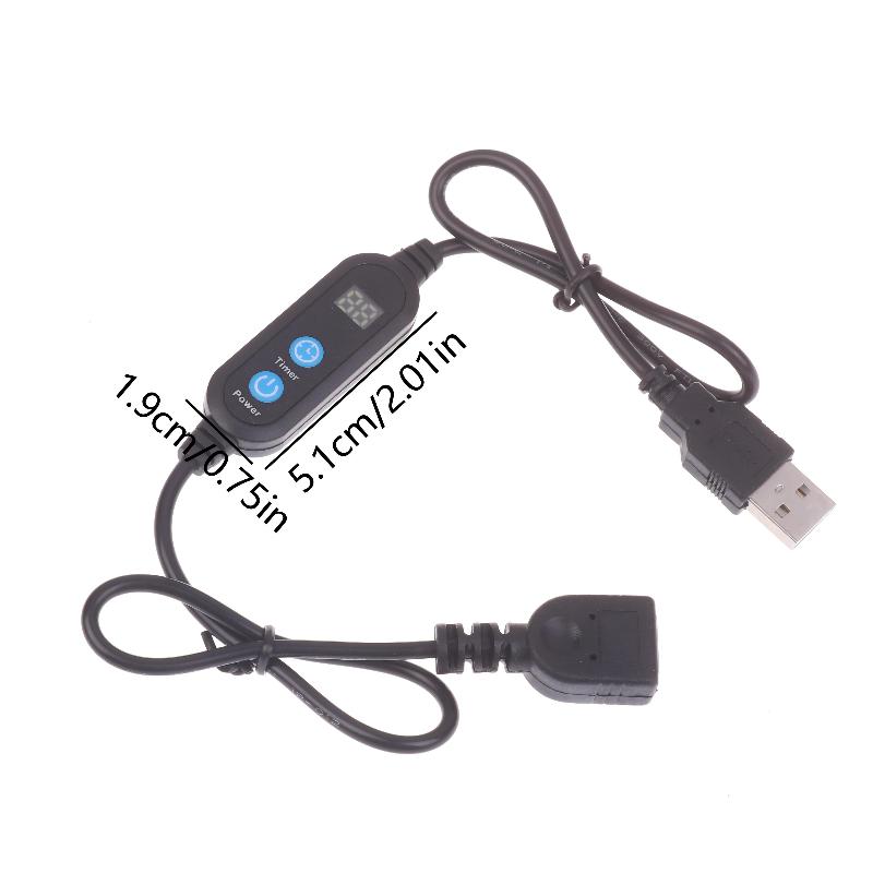 Digital Timer Countdown - B*1/2pcs 3-24V USB Countdown Timer Cord,