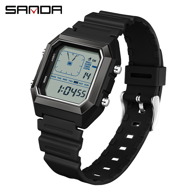 Digital Timer Countdown - SANDA 6307 New Men's Digital Multifunctional