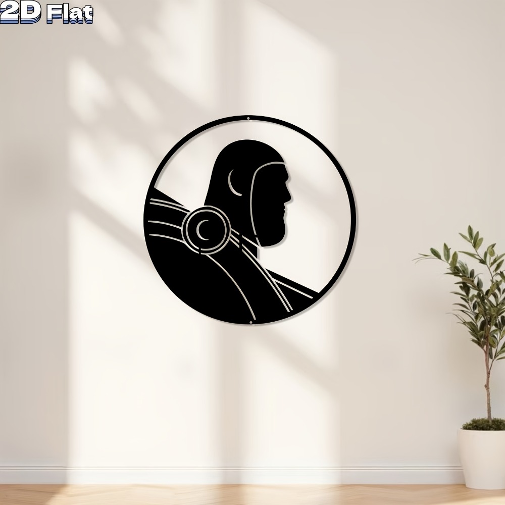 1pc Modern Robot Aluminum Plat - Tech Office Wall Decor review and price