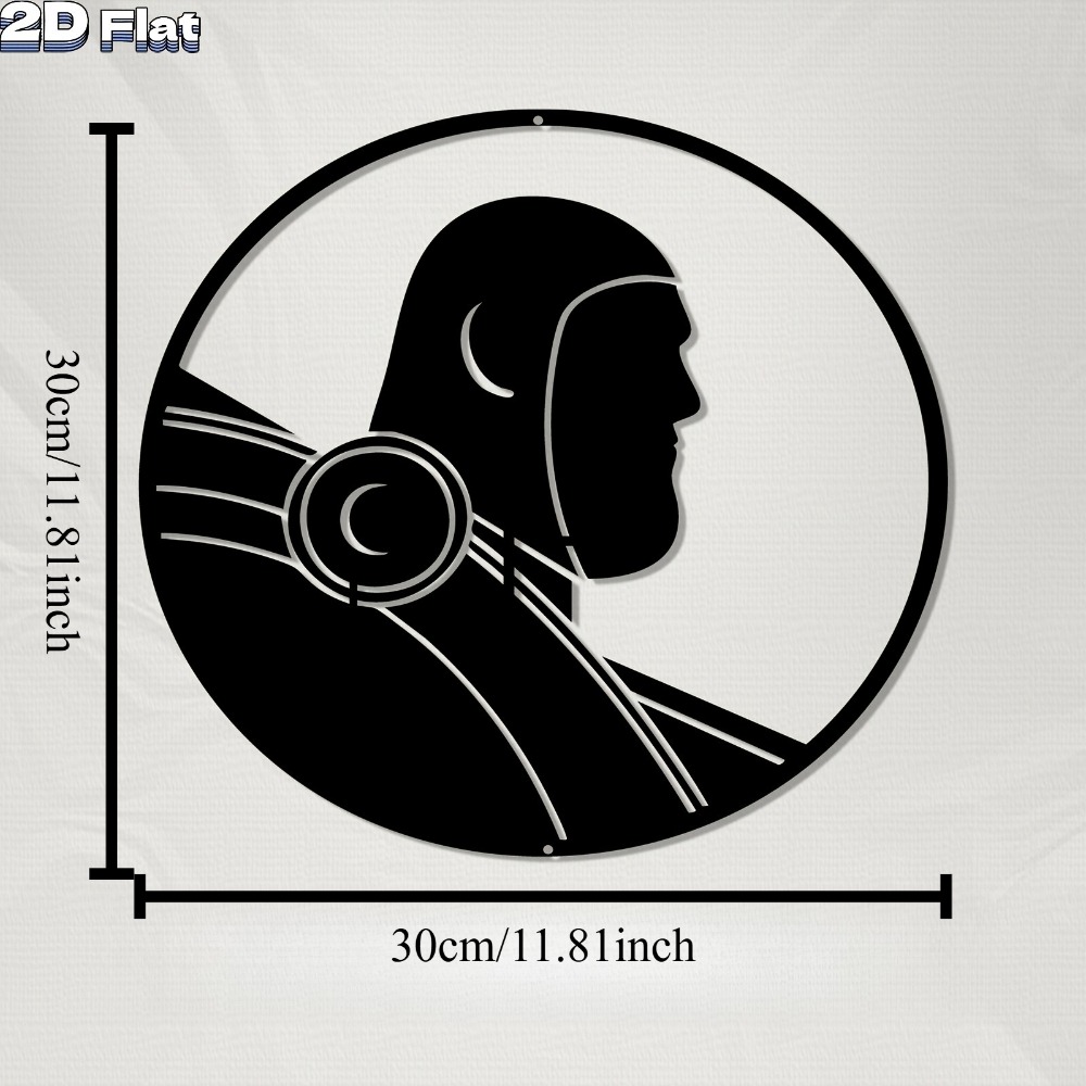 1pc Modern Robot Aluminum Plat - Tech Office Wall Decor review and price
