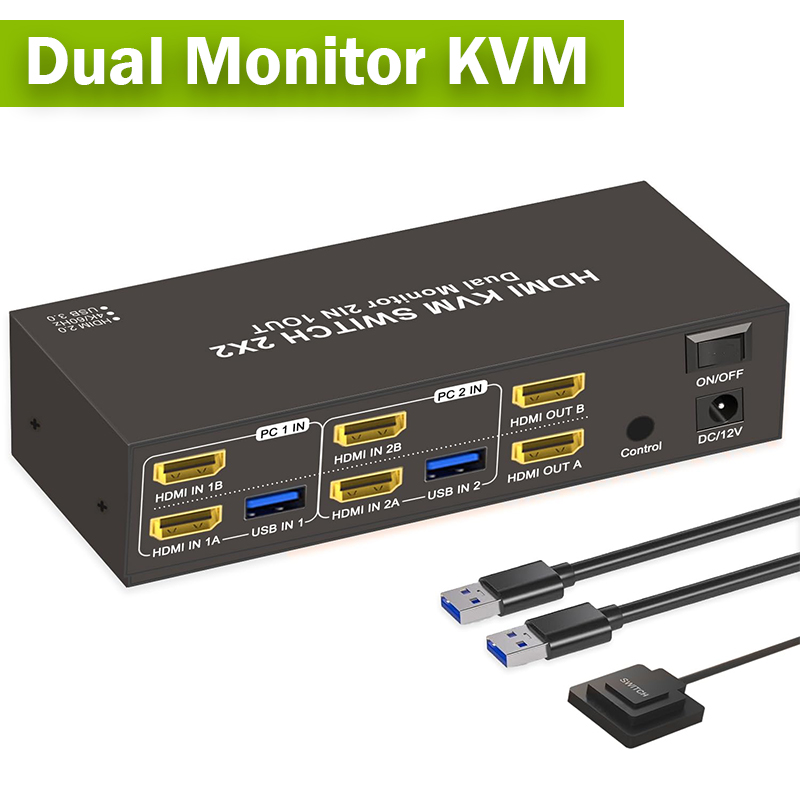 2x2 Dual Monitor HDMI KVM Swit - Kvm Switch Dual Monitor review and price