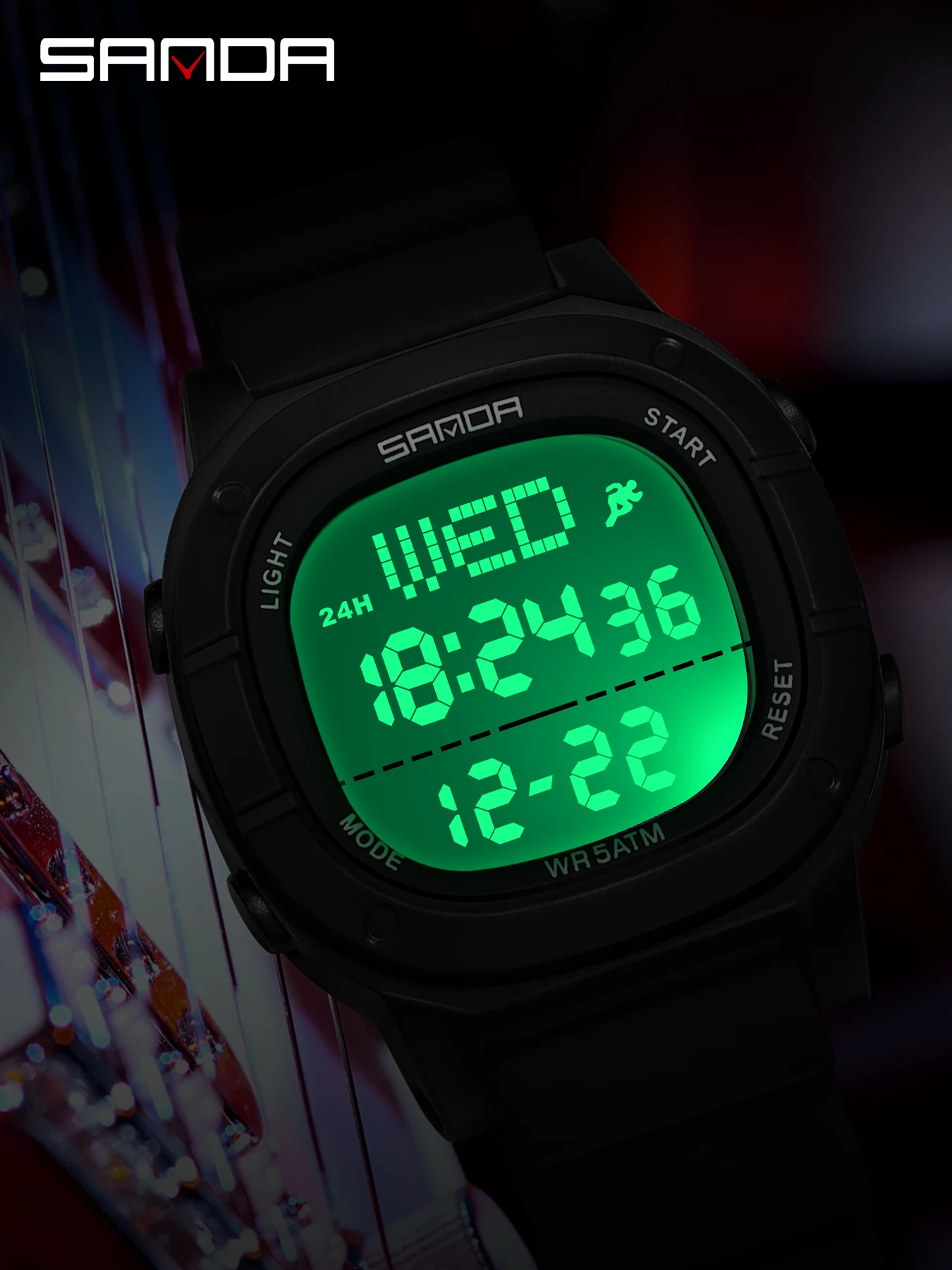 SANDA New Fashionable Men's El - Digital Timer Countdown review and price