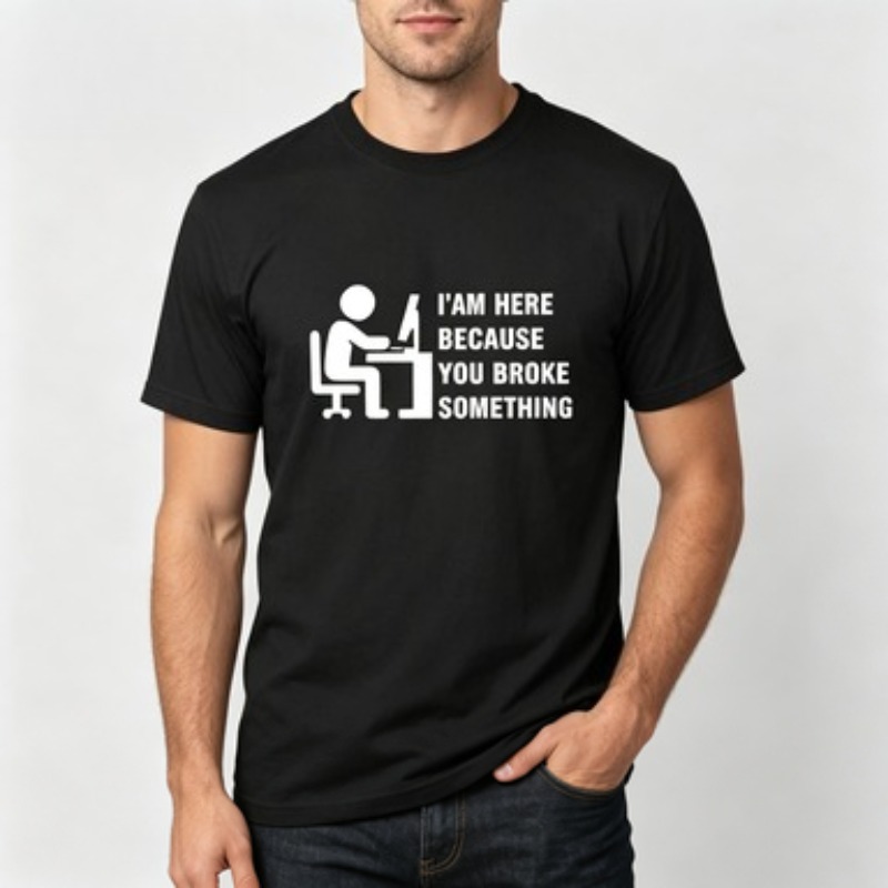 Soft Cotton Men T-shirt Tech S - Tech Office Worker review and price