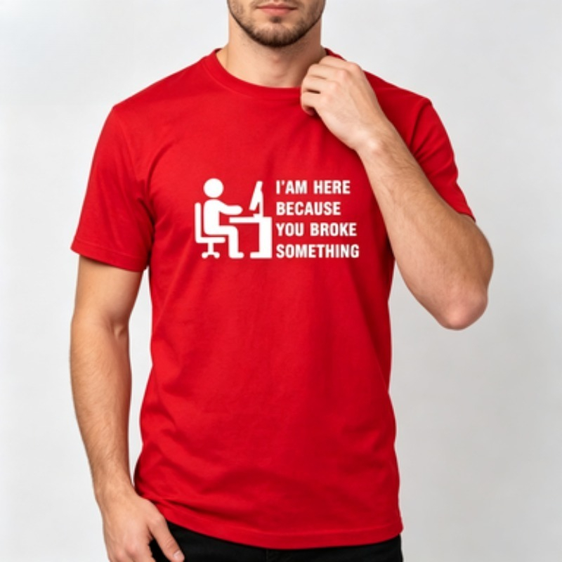 Soft Cotton Men T-shirt Tech S - Tech Office Worker review and price