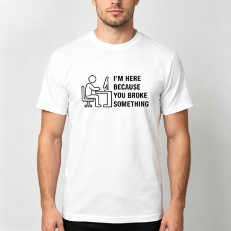 Soft Cotton Men T-shirt Tech S - Tech Office Worker review and price