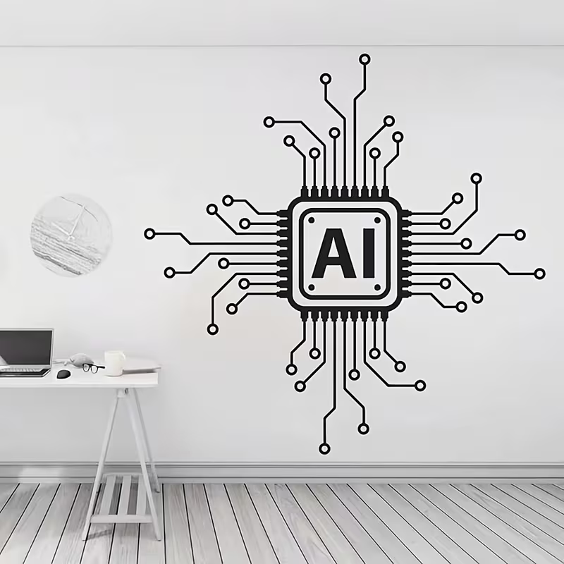 AI Technology Circuit Board Vi - Tech Office Wall Decor review and price