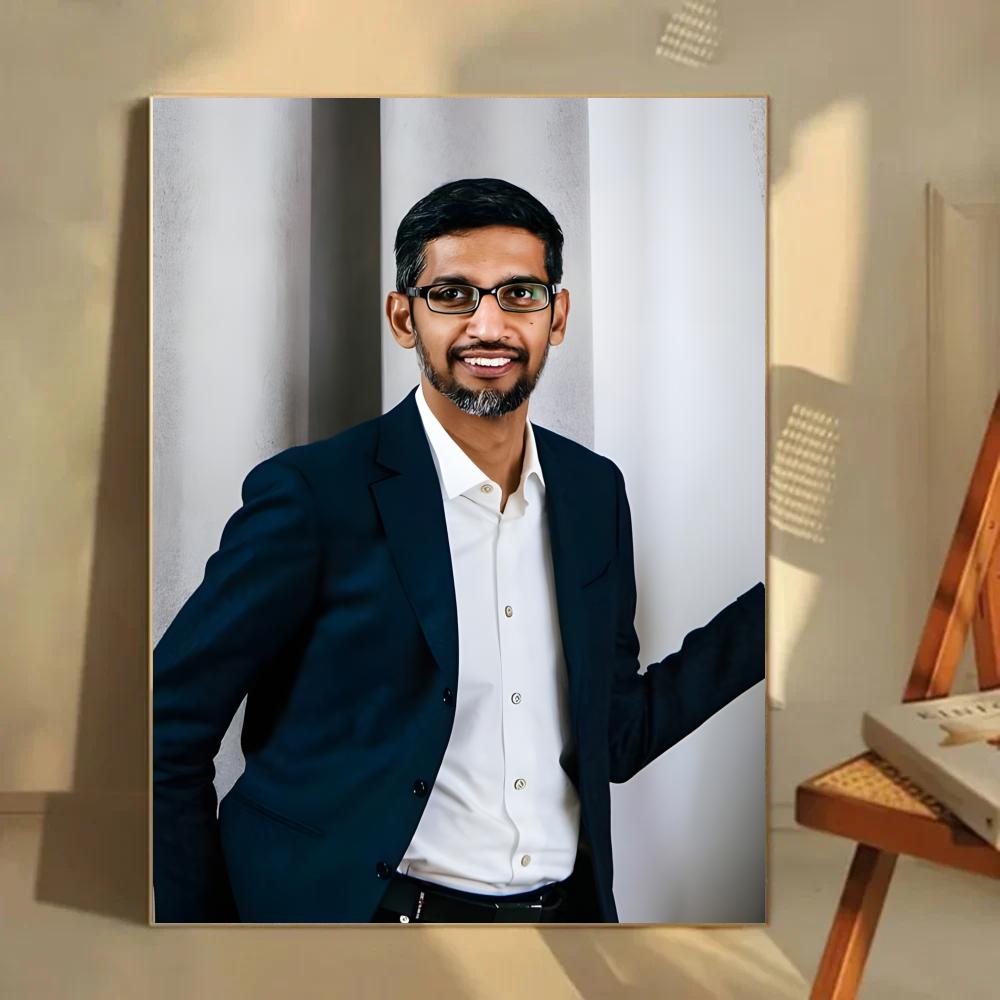 Sleek Corporate S-Sundar Picha - Tech Office Wall Decor review and price