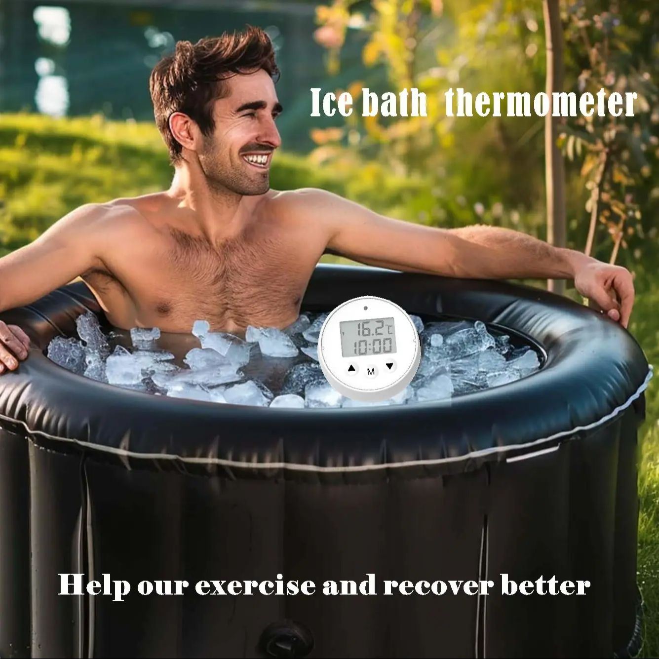 1pc Ice Bath thermometer Cold  - Digital Timer Countdown review and price