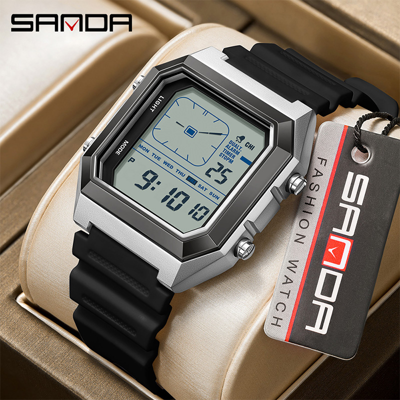 SANDA 6307 New Men's Digital M - Digital Timer Countdown review and price